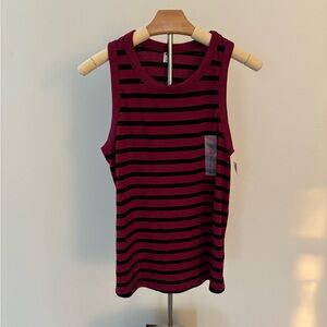 Old Navy Red and Black Sleeveless Tank Top